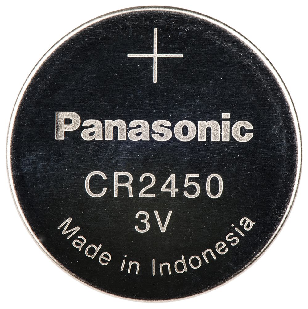 Panasonic CR2450, LiMnO2 Knopfzelle Ø 24.5mm, 3V / 620mAh