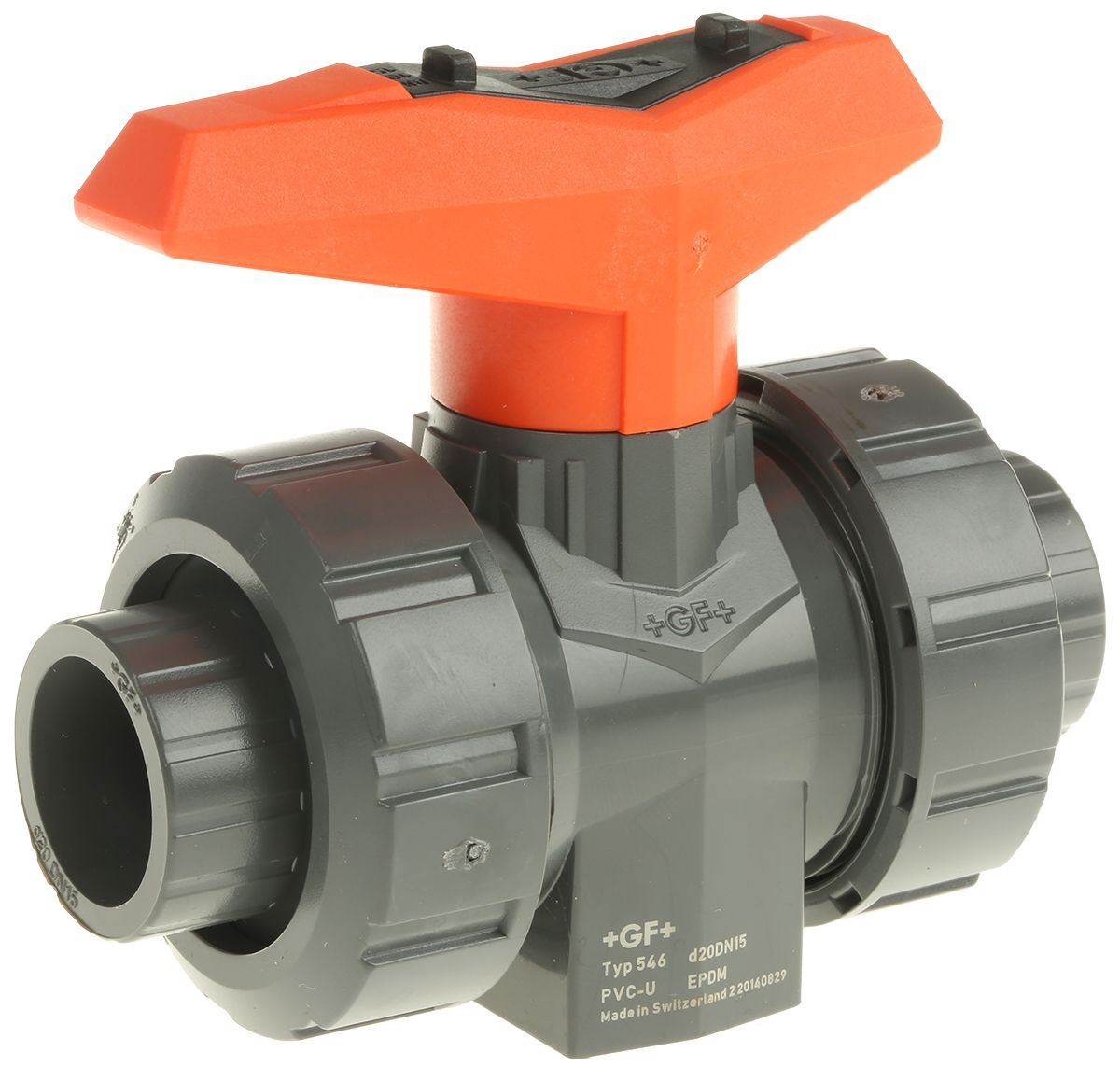 161546002 Fischer Plastic 2 Way, High Pressure Ball Valve, BSP