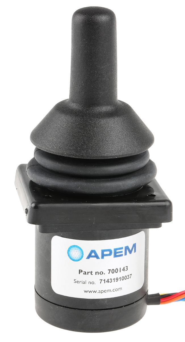 APEM 2-Axis Joystick Switch Knob, Potentiometric, IP65