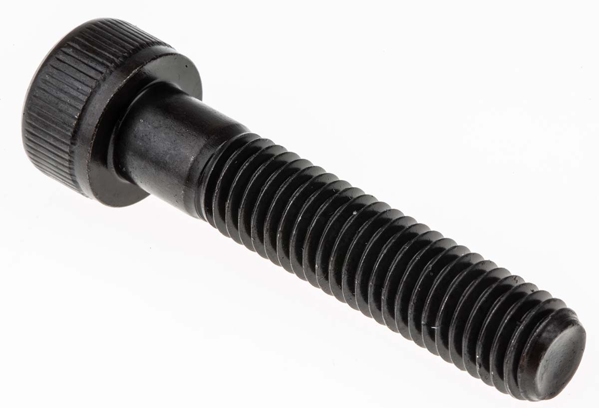 Rs Pro M8 X 40mm Hex Socket Cap Screw Black Self Colour Steel Rs 