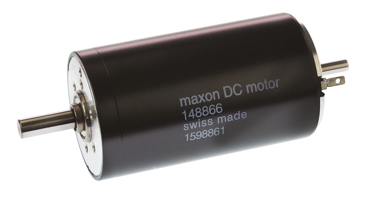 Maxon Brushed DC Motor, 150 W, 12 V, 94.9 mNm, 6920 rpm, 6mm Shaft Diameter