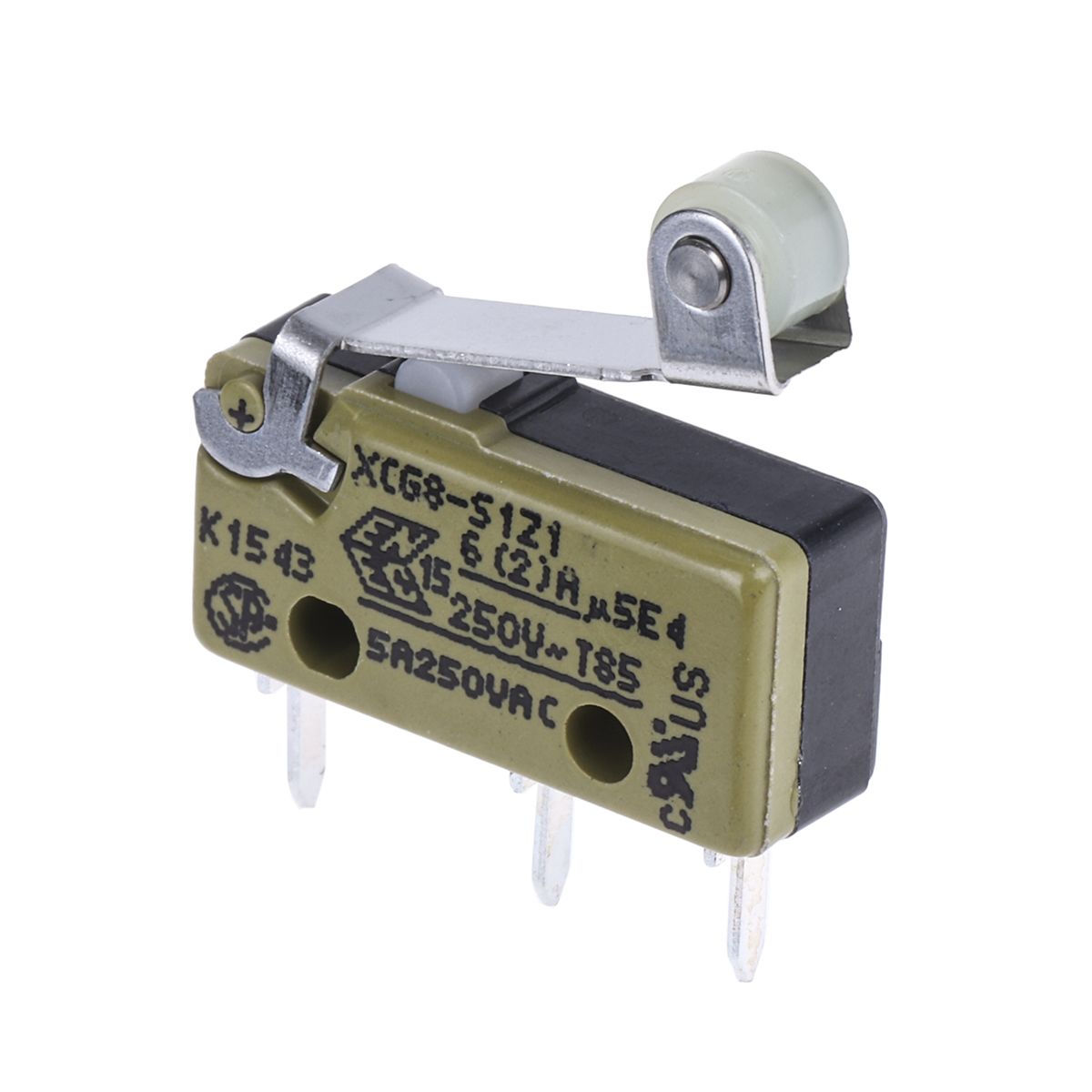 Saia-Burgess Roller Lever Micro Switch, PCB Terminal, 6 A @ 250 V ac, NO/NC, IP40