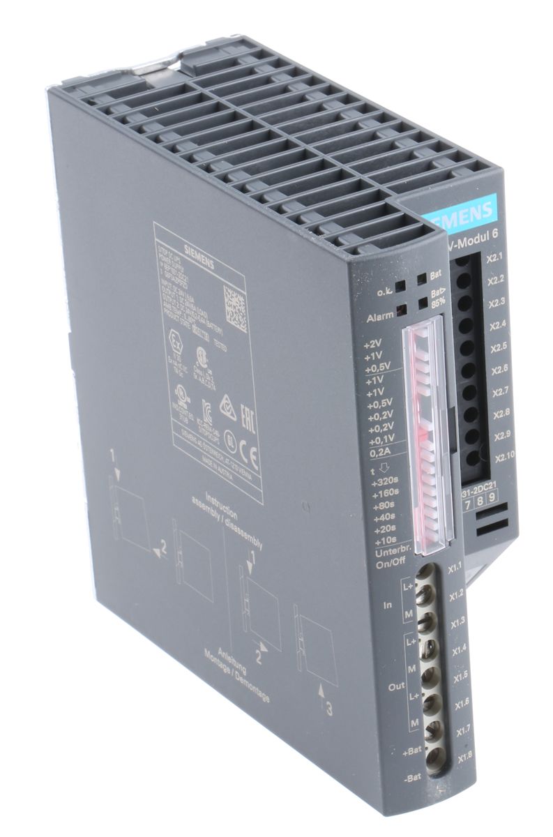 Siemens 22 → 29V dc Input DIN Rail Uninterruptible Power Supply