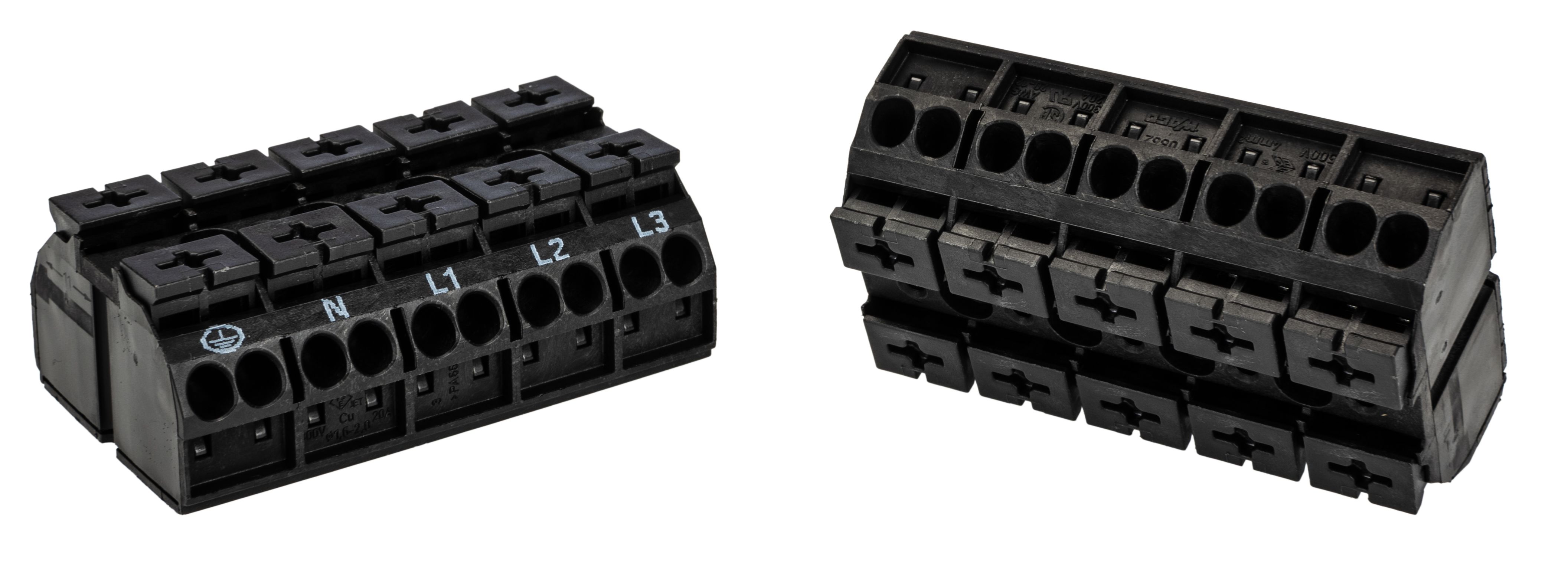 8621505 Wago 5Way NonFused Terminal Block, 32A, Spring Cage