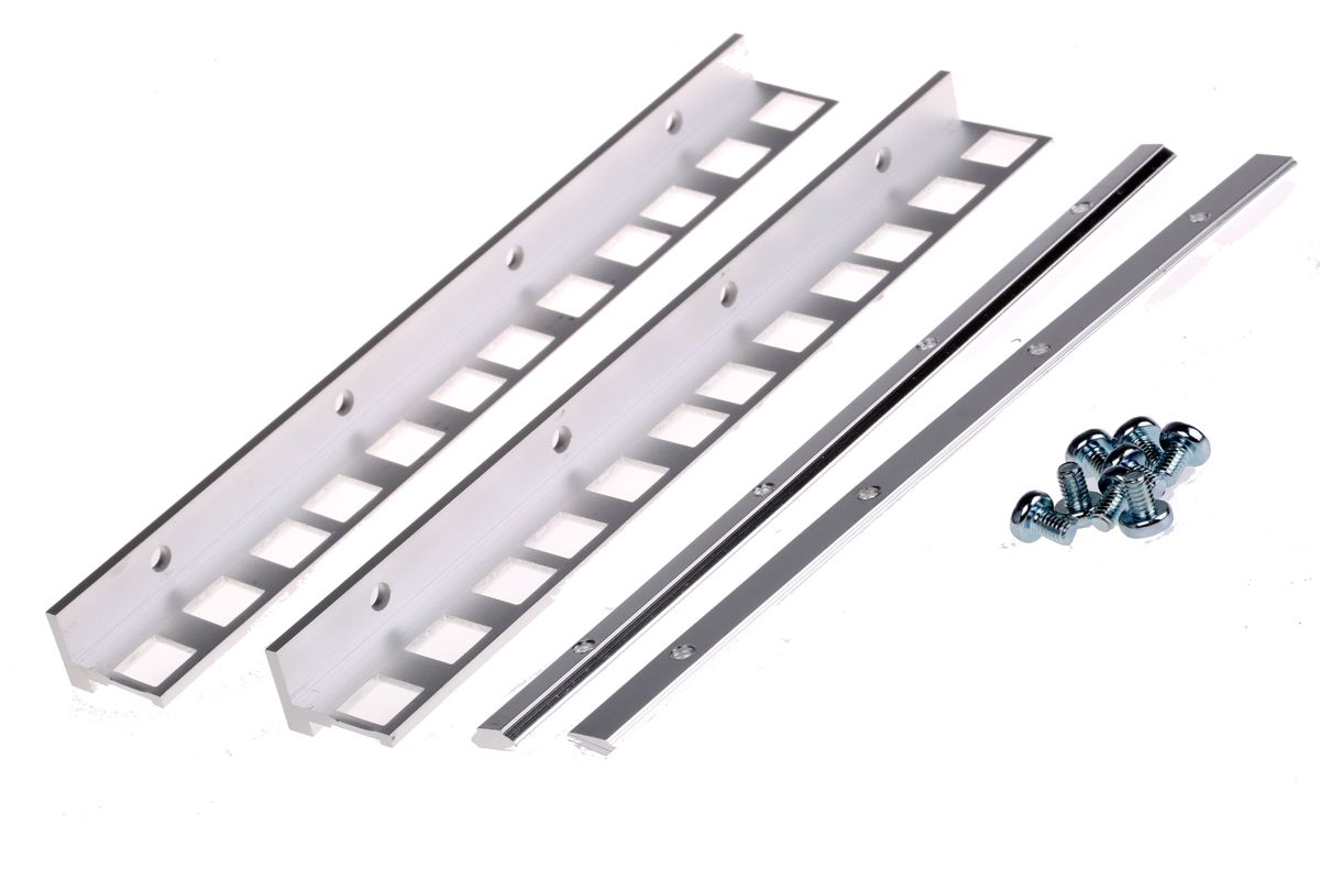 Rittal Extruded Aluminium Mounting Angle for Use with 19 in 4 U RiCase, 2 per Package