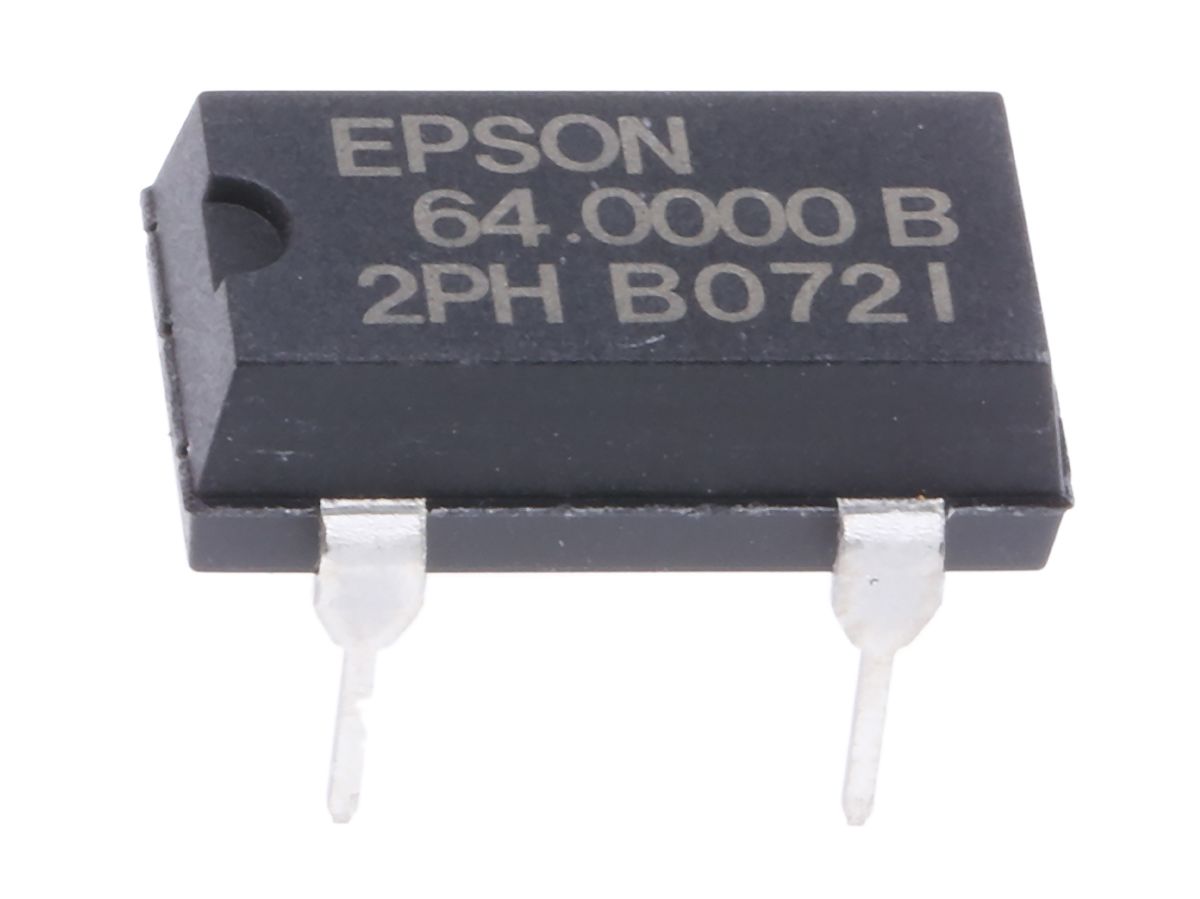 Epson, 64MHz Crystal Oscillator, ±50ppm CMOS, 4Pin PDIP