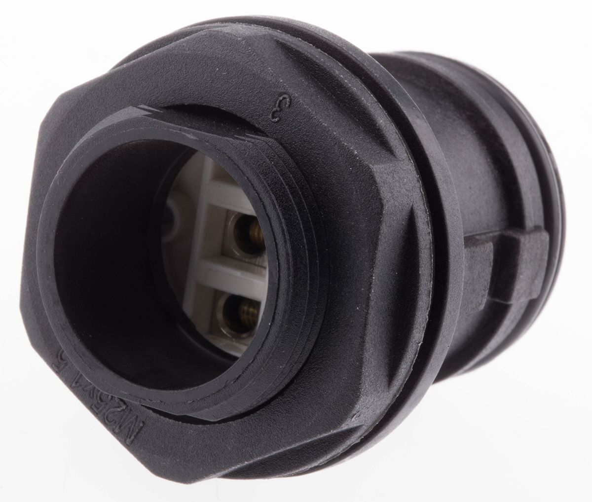 3 Pole IP68 Rating Panel Mount Female IEC Connector Rated At 16A