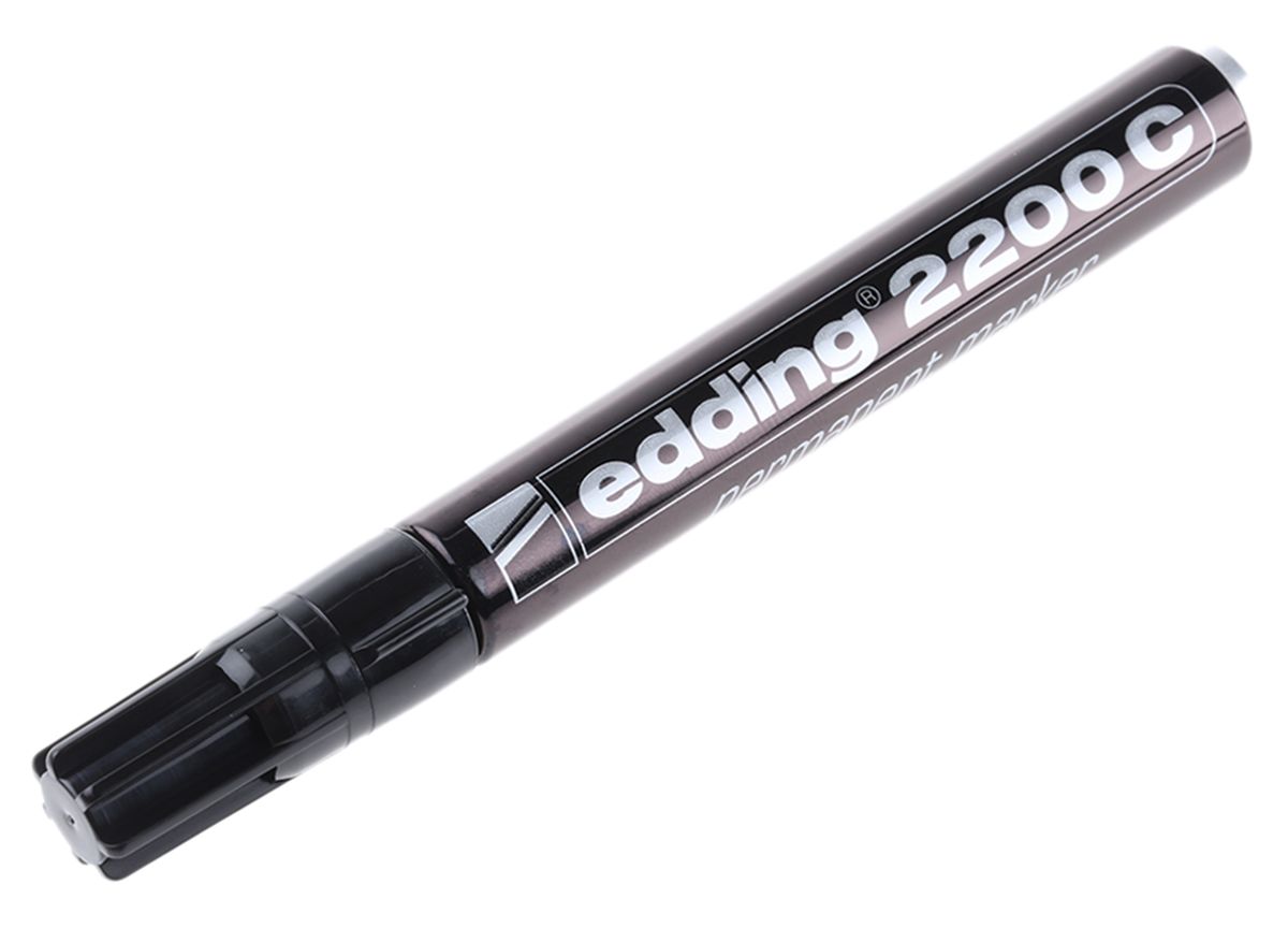 2200-001 | Edding Extra Fine, Fine, Medium Tip Black Marker Pen | RS