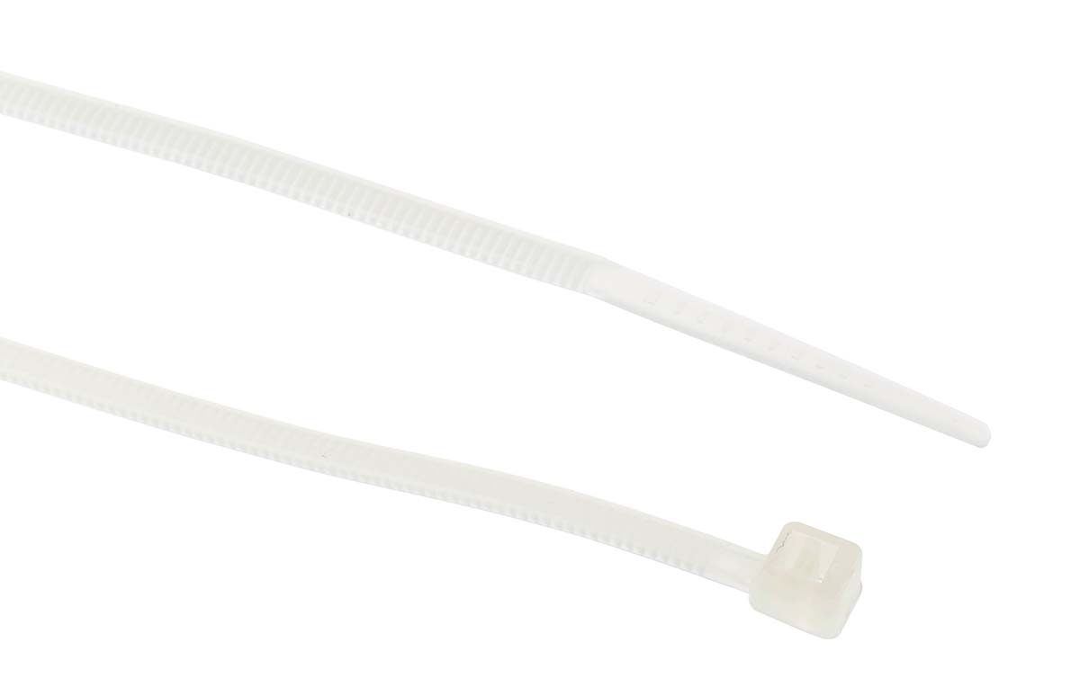 RS PRO Natural Nylon Cable Tie, 100mm x 2.5 mm