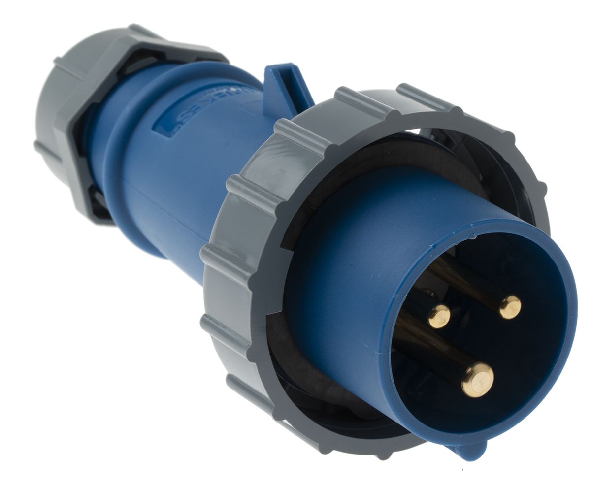 ipari tápcsatlakozó (Kék) AM-TOP sorozat Kábelre szerelhető Férfi, 3P, 16A, 230 V, IP67