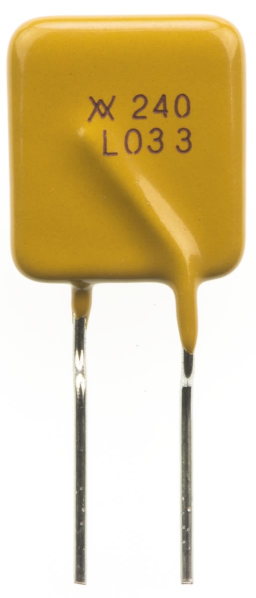 LVR033K2 Littelfuse 0.33A Resettable Fuse, 240V ac/dc RS