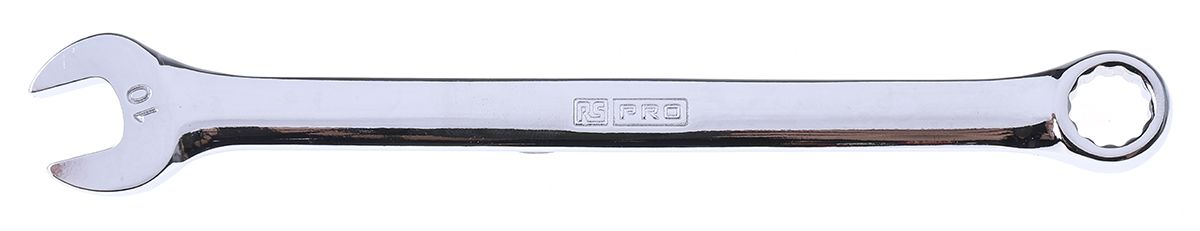 RS PRO Chrome Combination Spanner, 10 mm