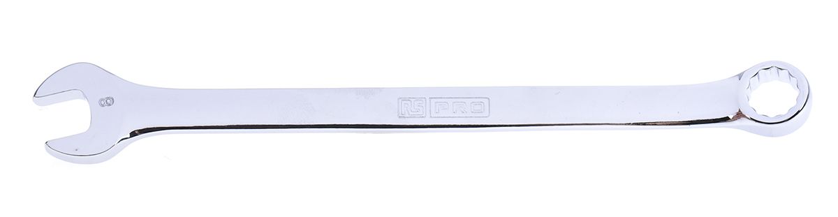 RS PRO Chrome Combination Spanner, 8 mm