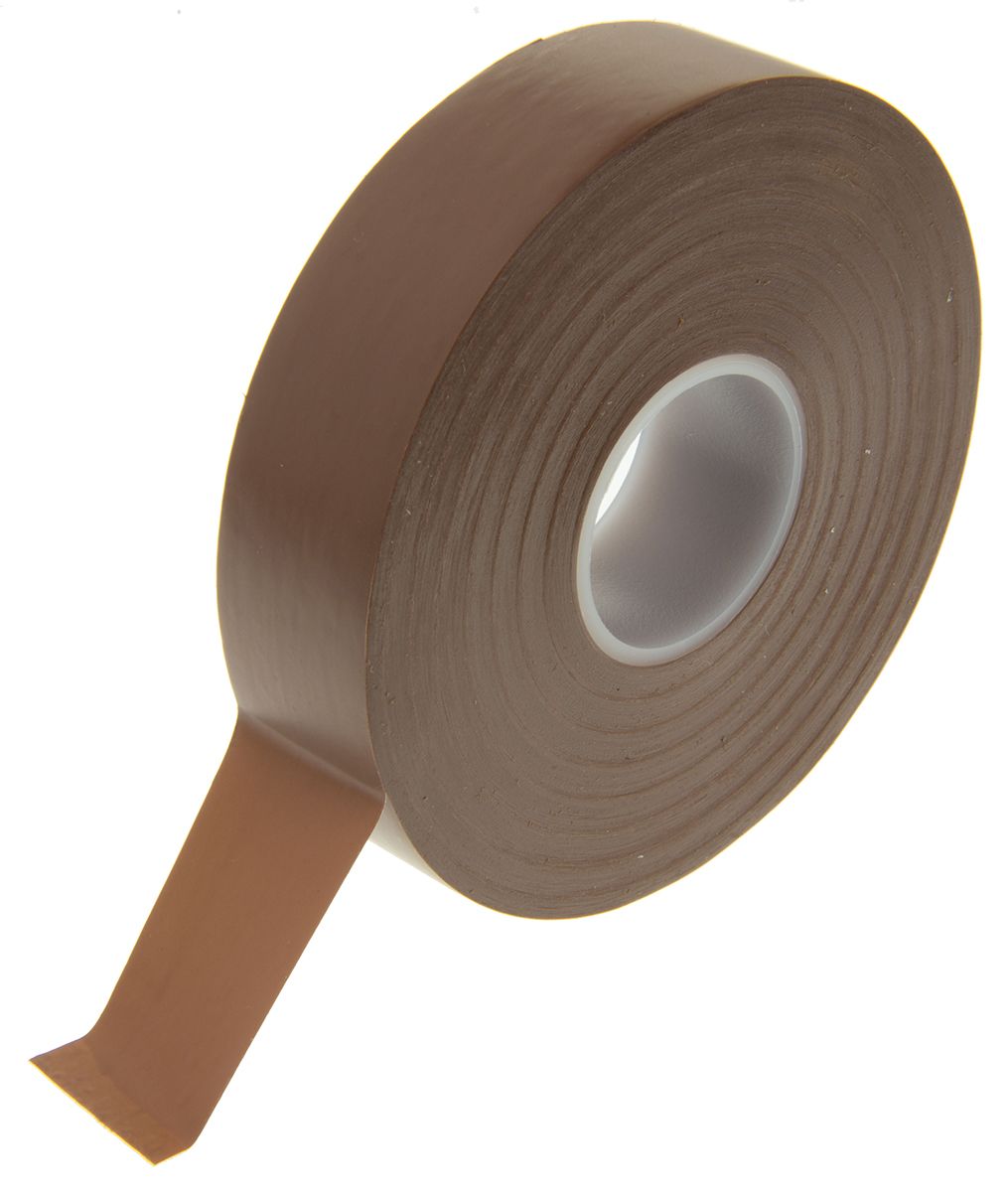 Advance Tapes AT7 Brown PVC Electrical Tape, 19mm x 33m