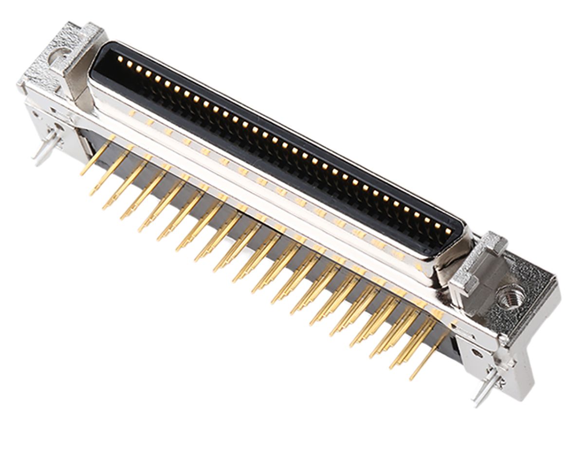 1026852B2PL 3M 102 Series, Female 68 Pin Right Angle Through Hole