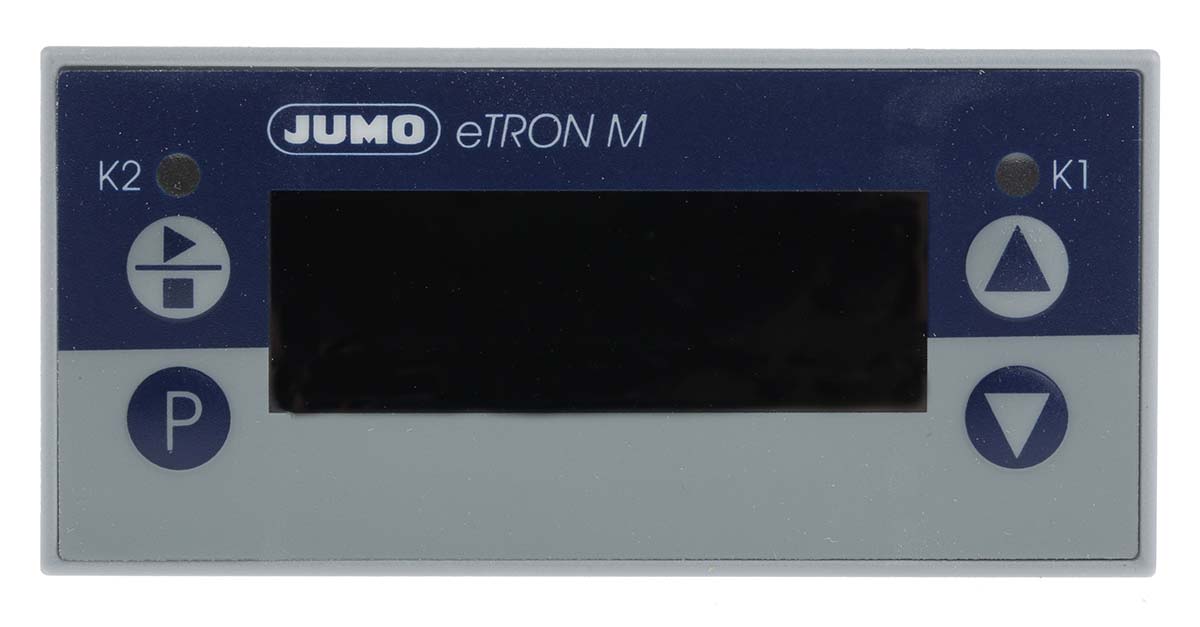 Jumo eTRON Panel Mount Thermostat, 2 Output 2 Relay, 24 V ac, 12 → 24 V dc Supply Voltage