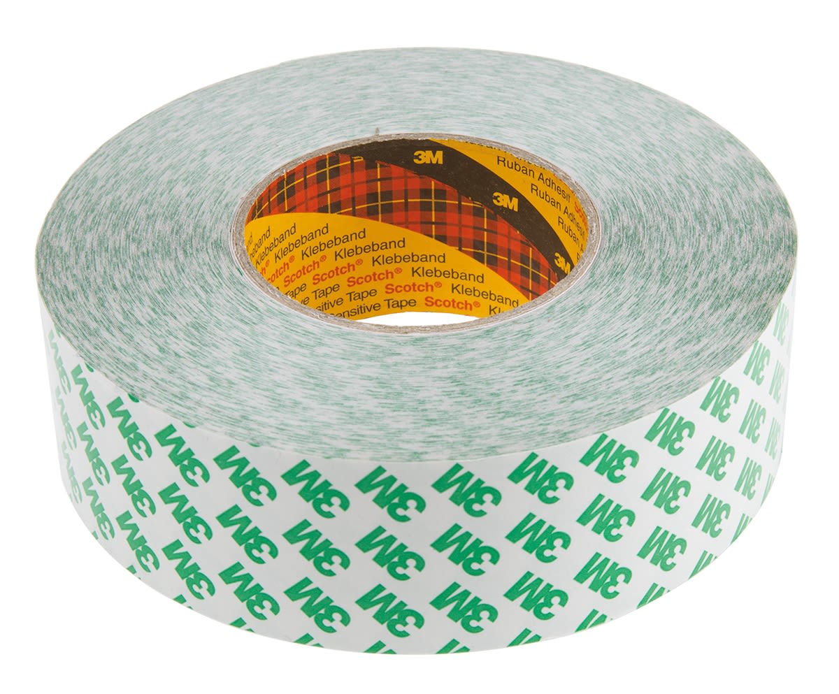 9087 50mmx50m 3m 9087 White Double Sided Plastic Tape 0 26mm Thick 5 2 N Cm Pvc Backing 50mm X 50m Rs