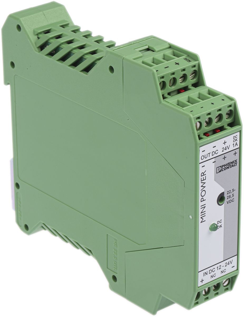 Phoenix Contact MINI-PS-12-24DC/24DC/1 DC/DC-Wandler 24W 12 → 24 V dc IN, 24V dc OUT / 1A 1.5kV dc isoliert