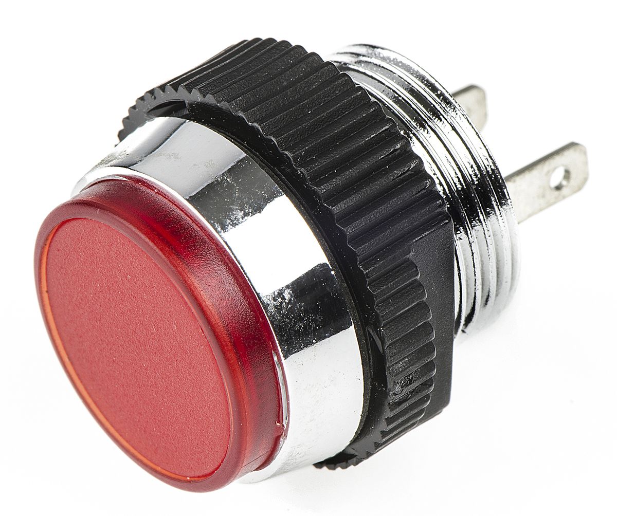 Signal Construct Red Panel Mount Indicator, 24 → 28V, 16mm Mounting Hole Size, IP67