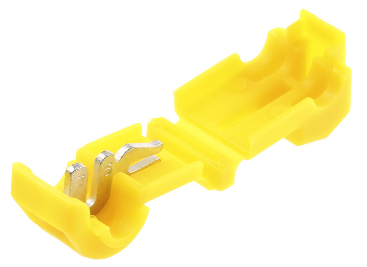 RS PRO T-Tap Splice Connector, Yellow, Insulated 12 AWG