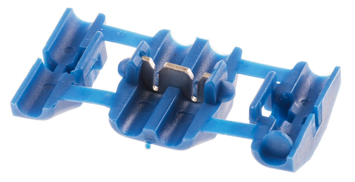 RS PRO Tap Splice Connector, Blue, Insulated 18 → 14 AWG