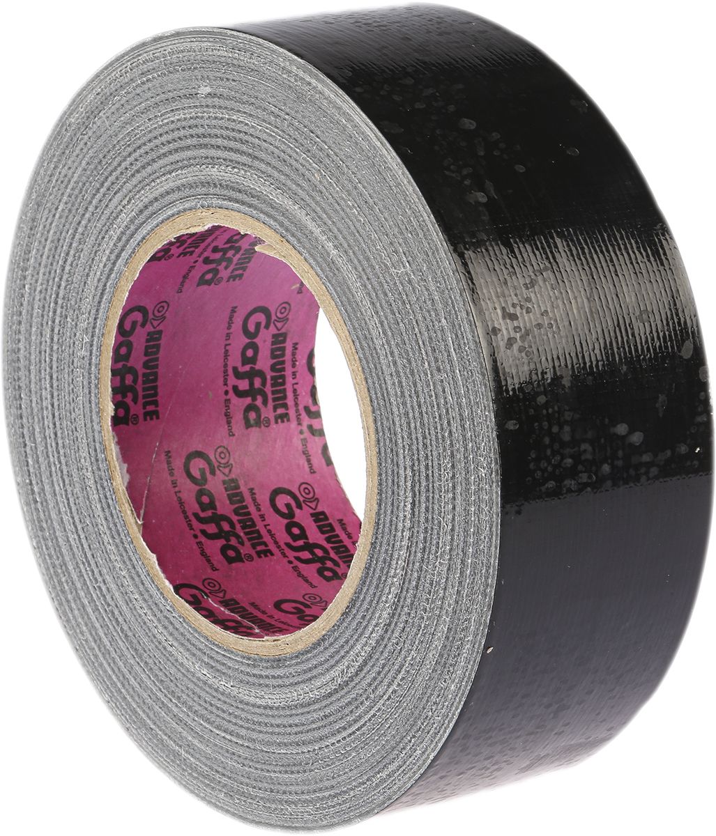 Resina di gomma Nastro Gaffa Nero Advance Tapes, 50mm x 50m, spessore 0.22mm, Gloss AT202