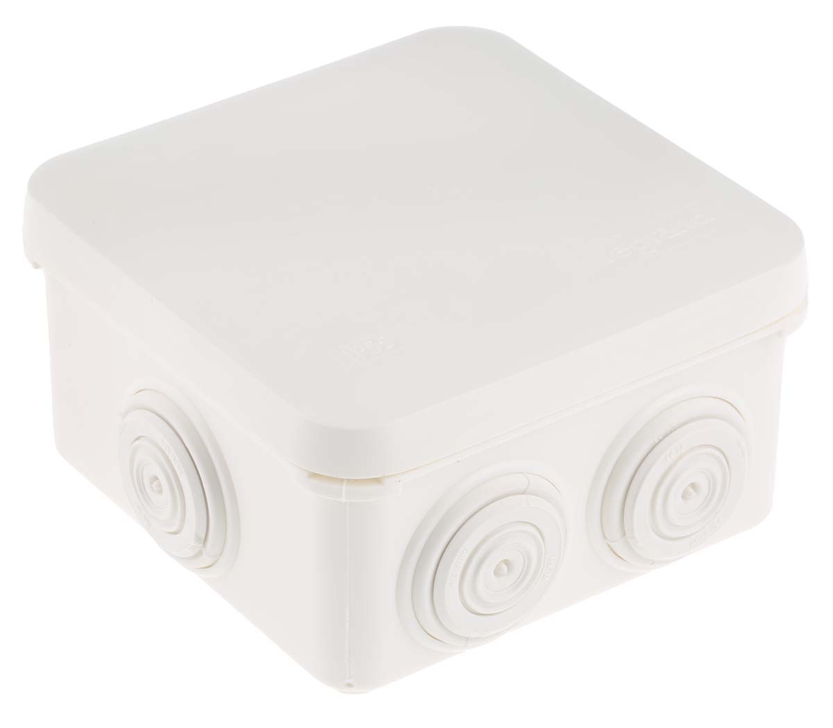Legrand Plexo Series White Plastic Junction Box, IP55, 80 x 80 x 45mm