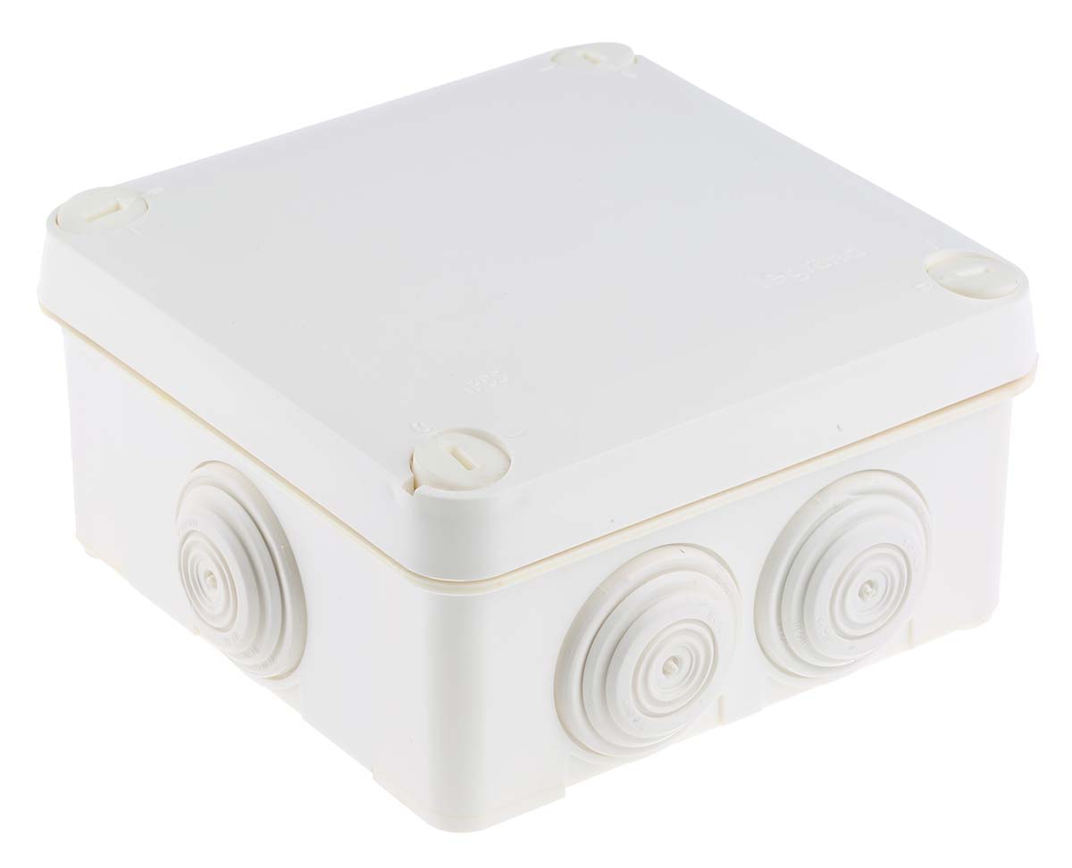 Legrand Plexo Series Grey Plastic Junction Box, IP55, 105 x 105 x 55mm