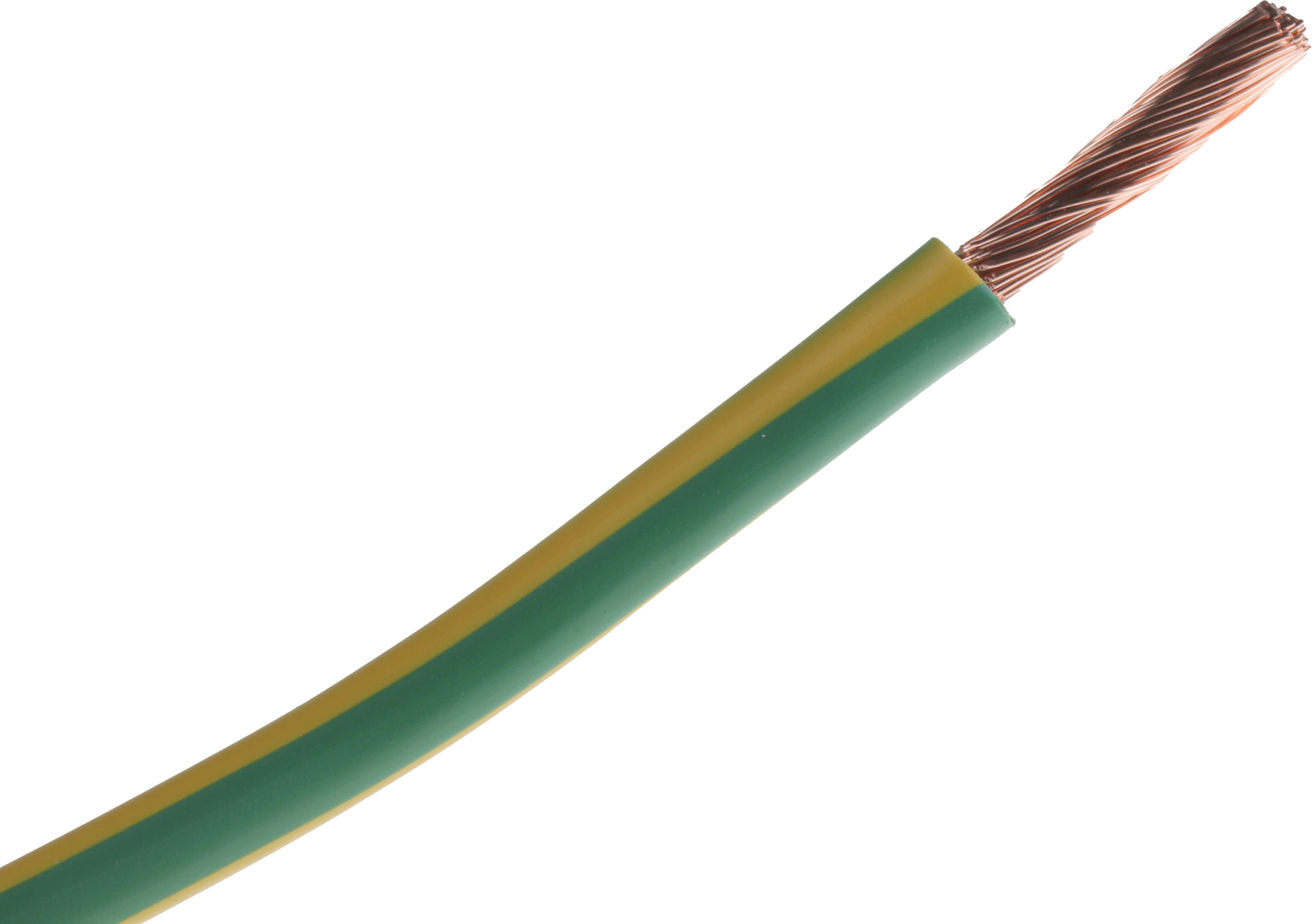 Rs Pro Greenyellow 10 Mm² Single Core Control Cable 7 Awg 8004 Mm