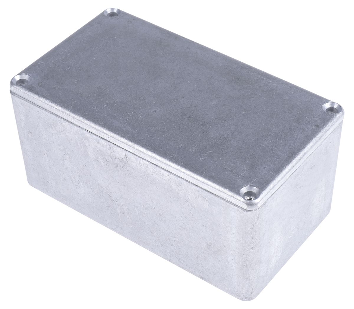 RS PRO Silver Die Cast Aluminium Enclosure, Silver Lid, 114.4 x 63.7 x 55.1mm