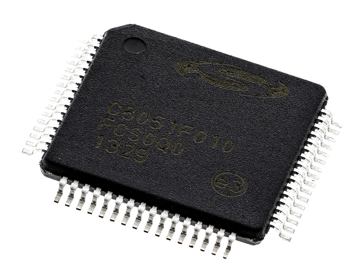 Silicon Labs C8051F010-GQ, 8bit 8051 Microcontroller, C8051F, 20MHz, 32 ...