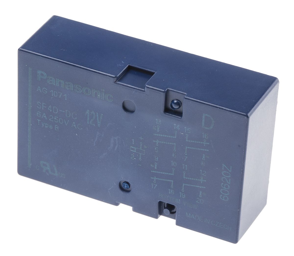 SF4DDC12V Panasonic PCB Mount Force Guided Relay, 12V dc Coil