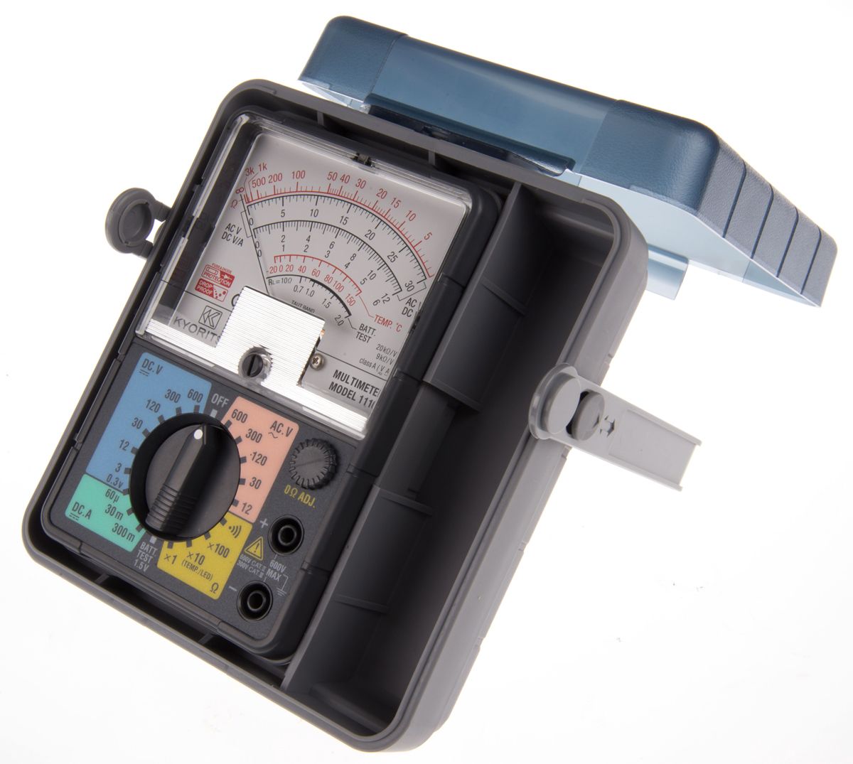 KEW1110 Analog Multimeter, Kyoritsu 1110, 600V ac/dc / 300mA dc, CAT