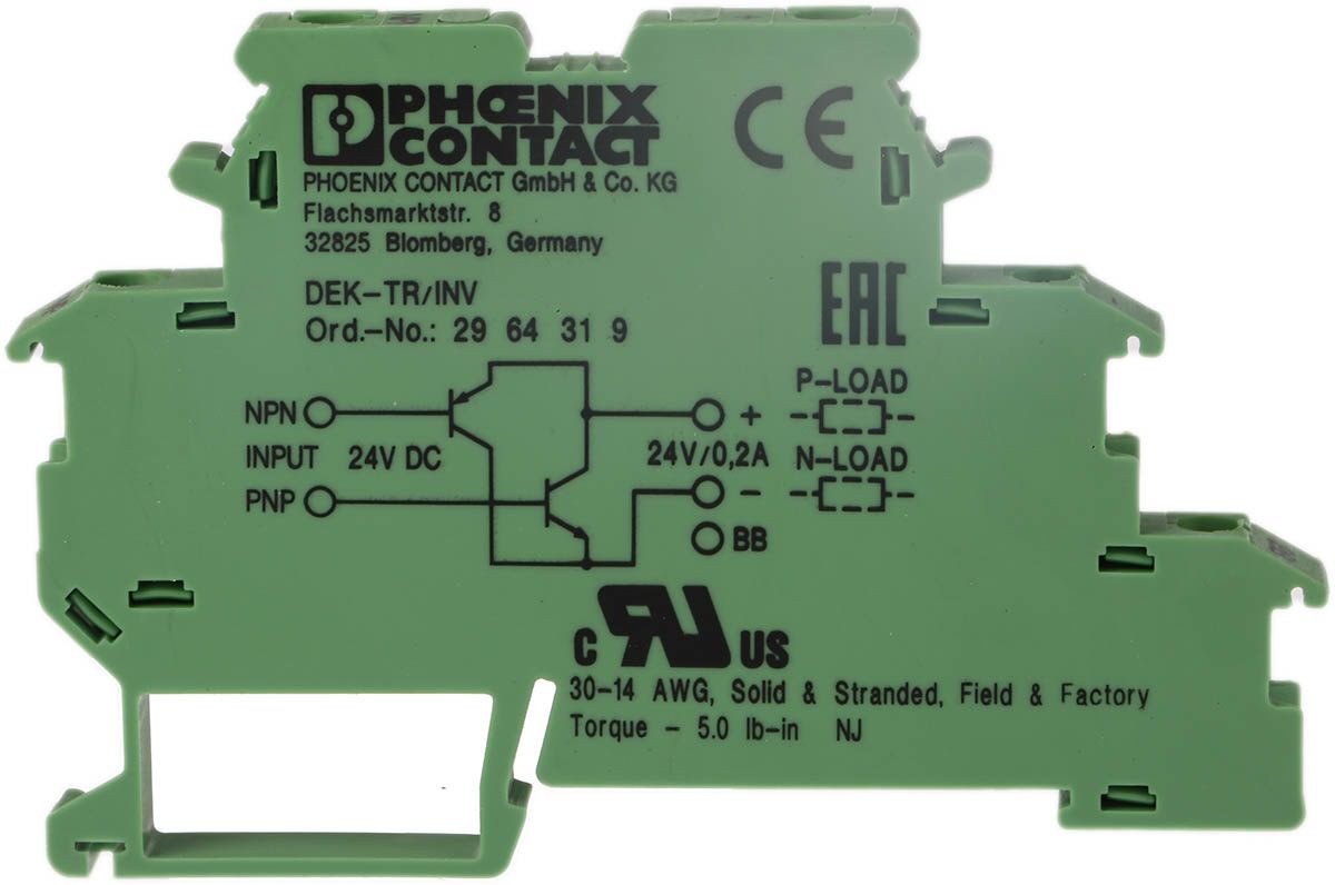 Phoenix Contact Halbleiter-Interfacerelais, DIN-Hutschiene
