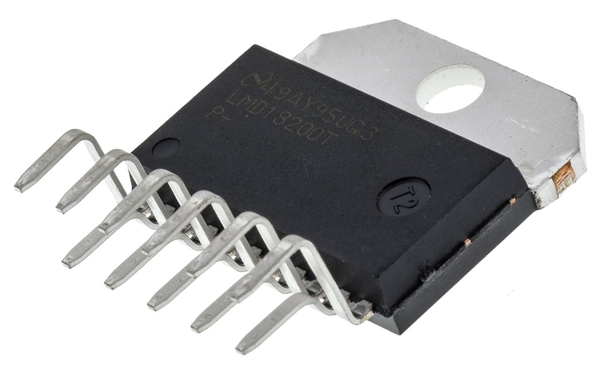 Texas Instruments LMD18200T/NOPB,  Brushed Motor Controller, 55 V 3A 11-Pin, TO-220