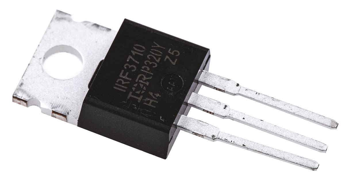 N-Channel MOSFET, 57 A, 100 V, 3-Pin TO-220AB Infineon IRF3710PBF