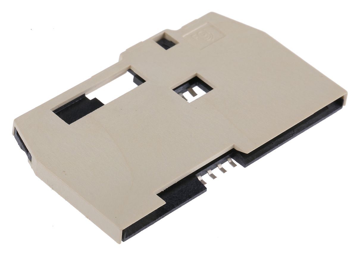 Amphenol Communications Solutions 8 Way Right Angle Smart Card Memory Card Connector With Solder Termination