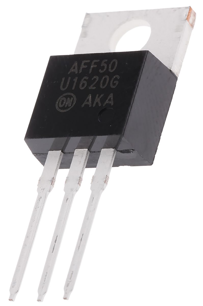 onsemi Dual Switching Diode, Common Cathode, 3-Pin TO-220AB MUR1620CTG