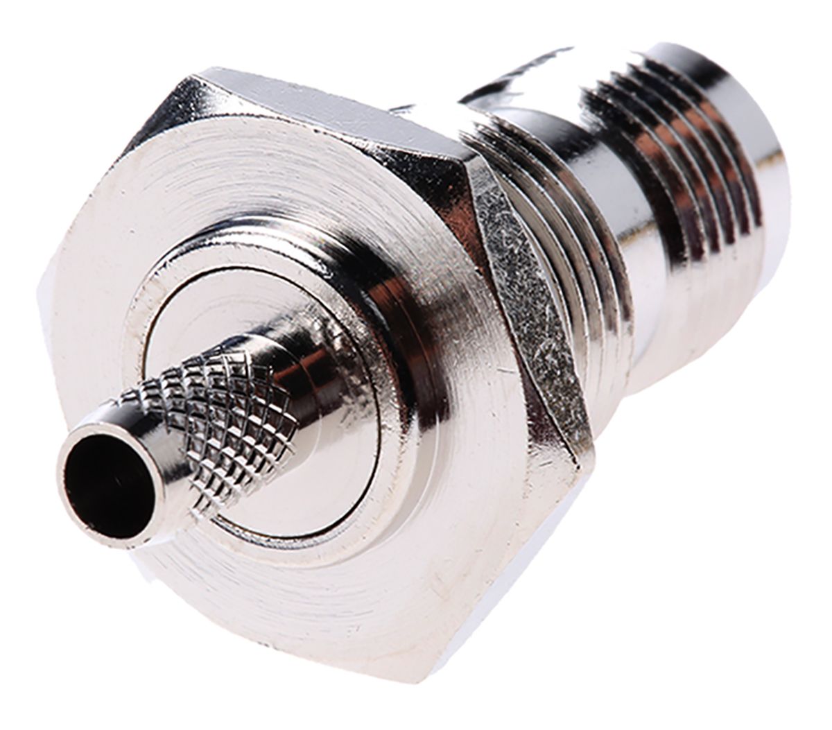 RS PRO 50Ω Straight Bulkhead Mount, TNC Connector , Bulkhead Fitting