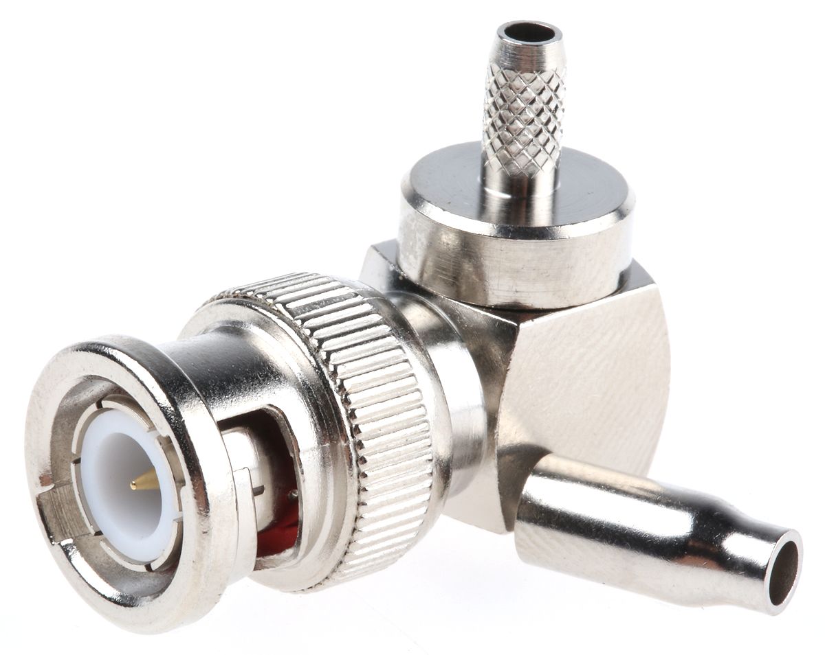 RS PRO 50Ω Right Angle Cable Mount, BNC Connector , Plug, RG174 RS