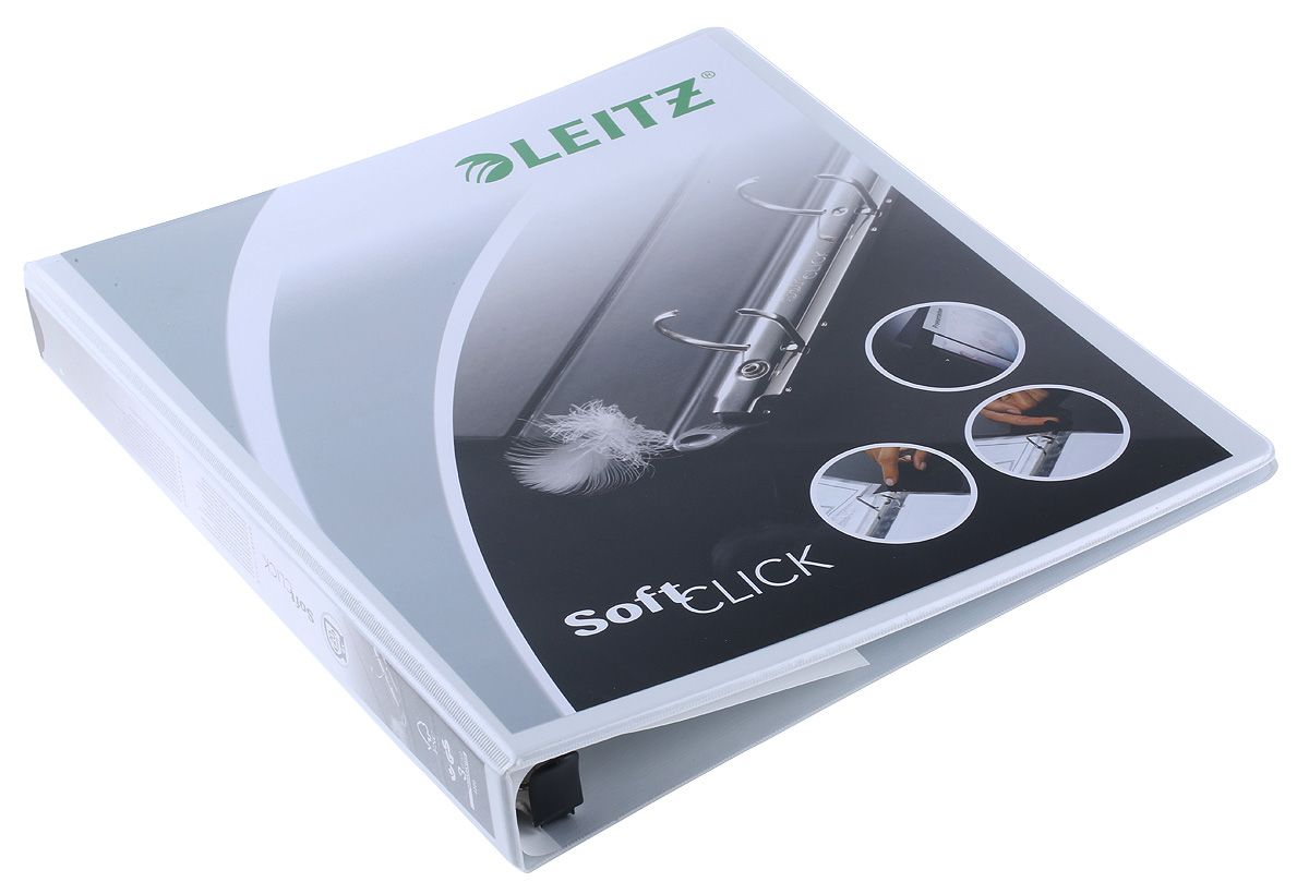 Leitz White A4 Soft Click Ring Binder