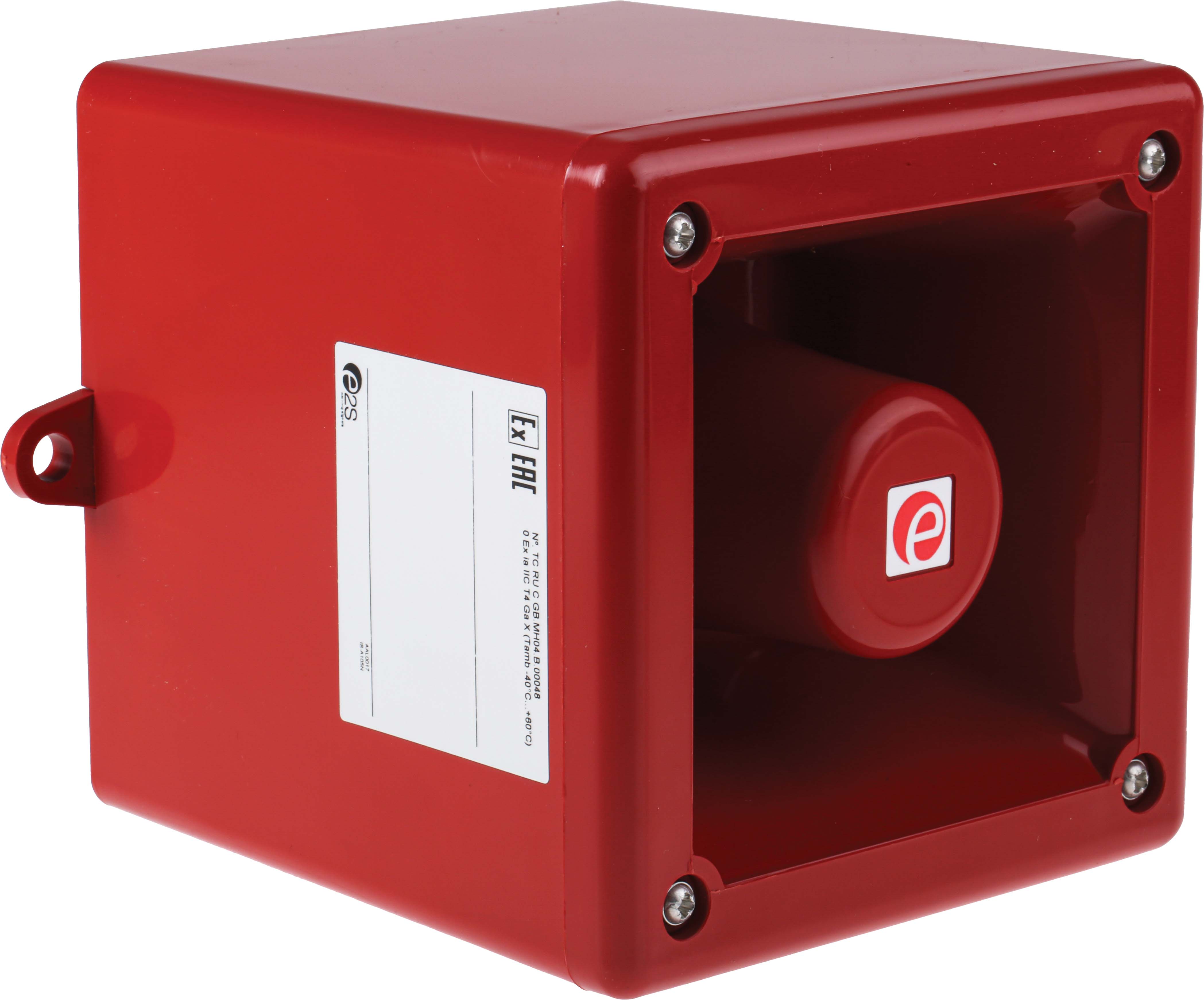 e2s IS-A105N Series Red 49-Tone Electronic Sounder, 16 → 28 V dc, 105dB at 1 Metre, Surface Mount, IP66