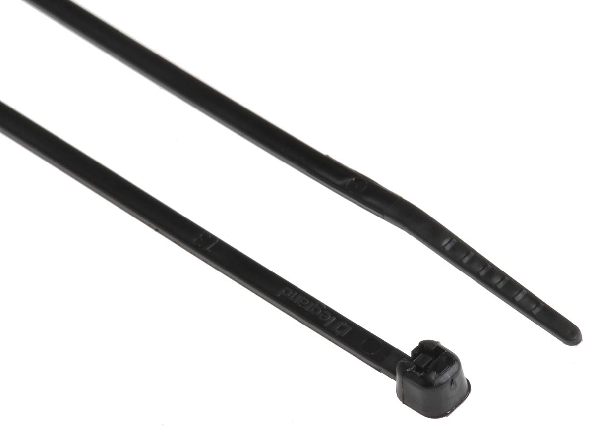 Legrand Black Nylon Cable Tie, 140mm x 2.4 mm
