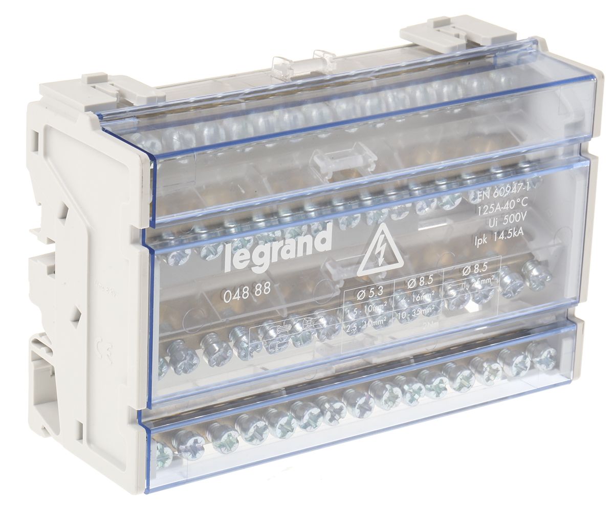 Legrand, 15 Pole Interface Module, DIN Rail Mount