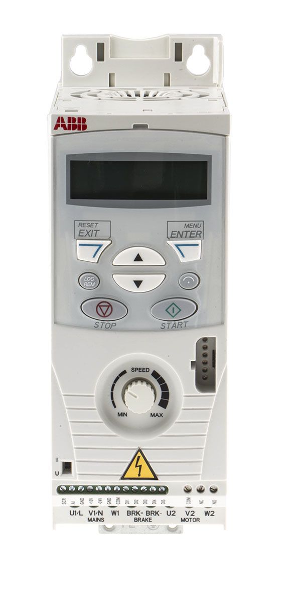 Variador de frecuencia ABB serie ACS150, 3 kW, 400 V ac, 3 fases, 7,3 A, 500Hz, IP20