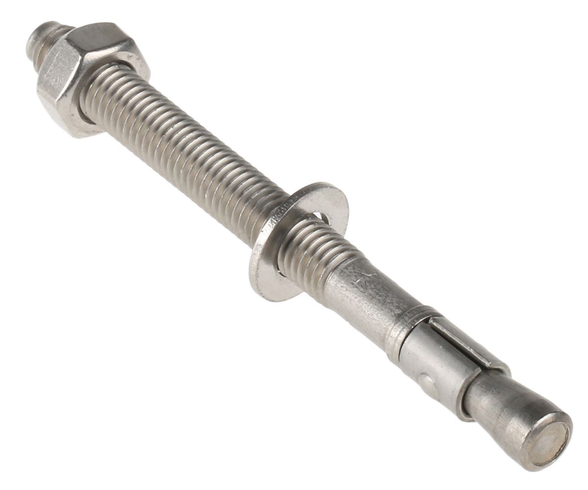 RS PRO Stainless Steel Bolt Anchor M8 x 95mm, 8mm fixing hole