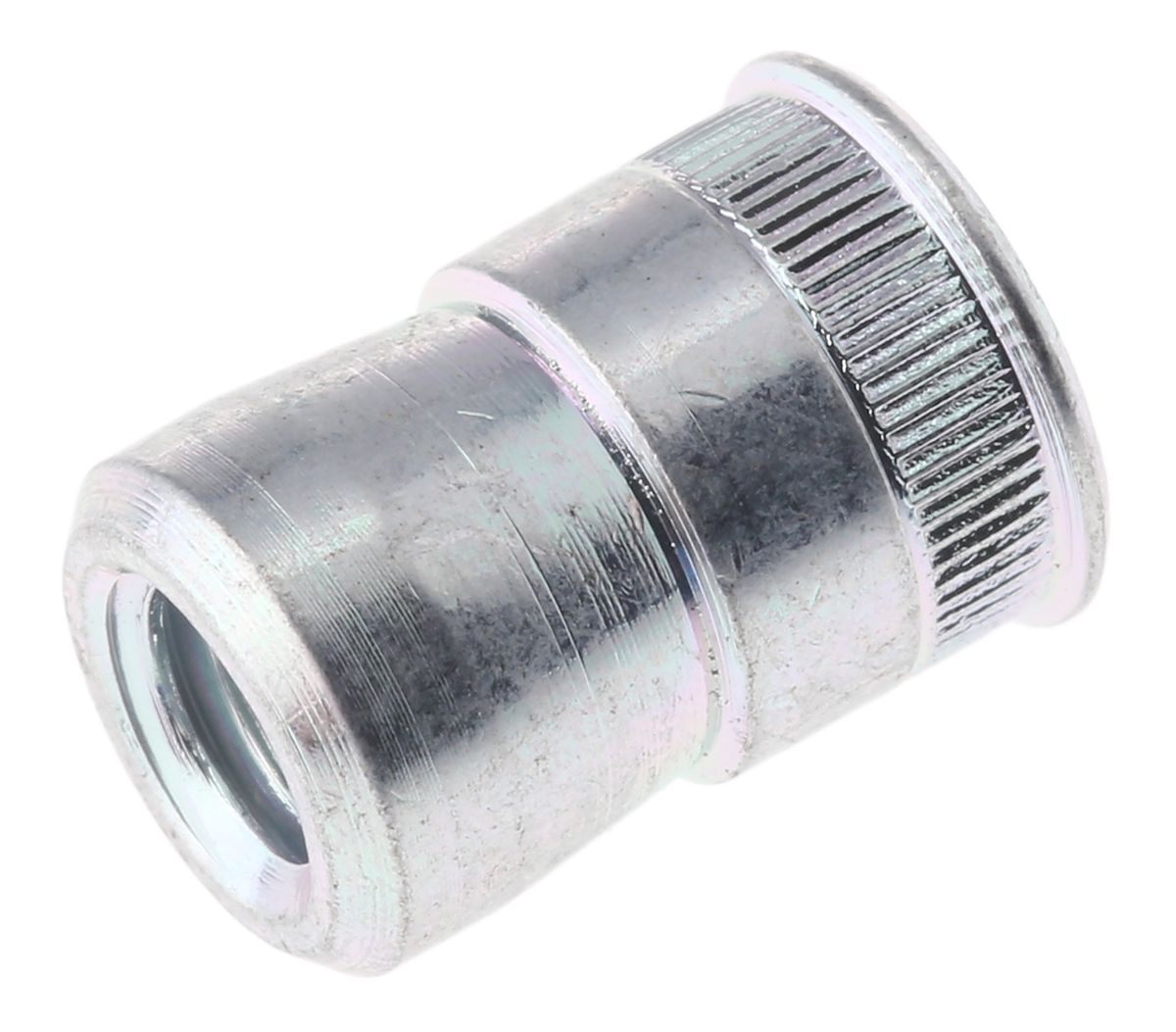 POP Clear Passivated, Galvanised, M4 Steel Threaded Insert, 6.83mm