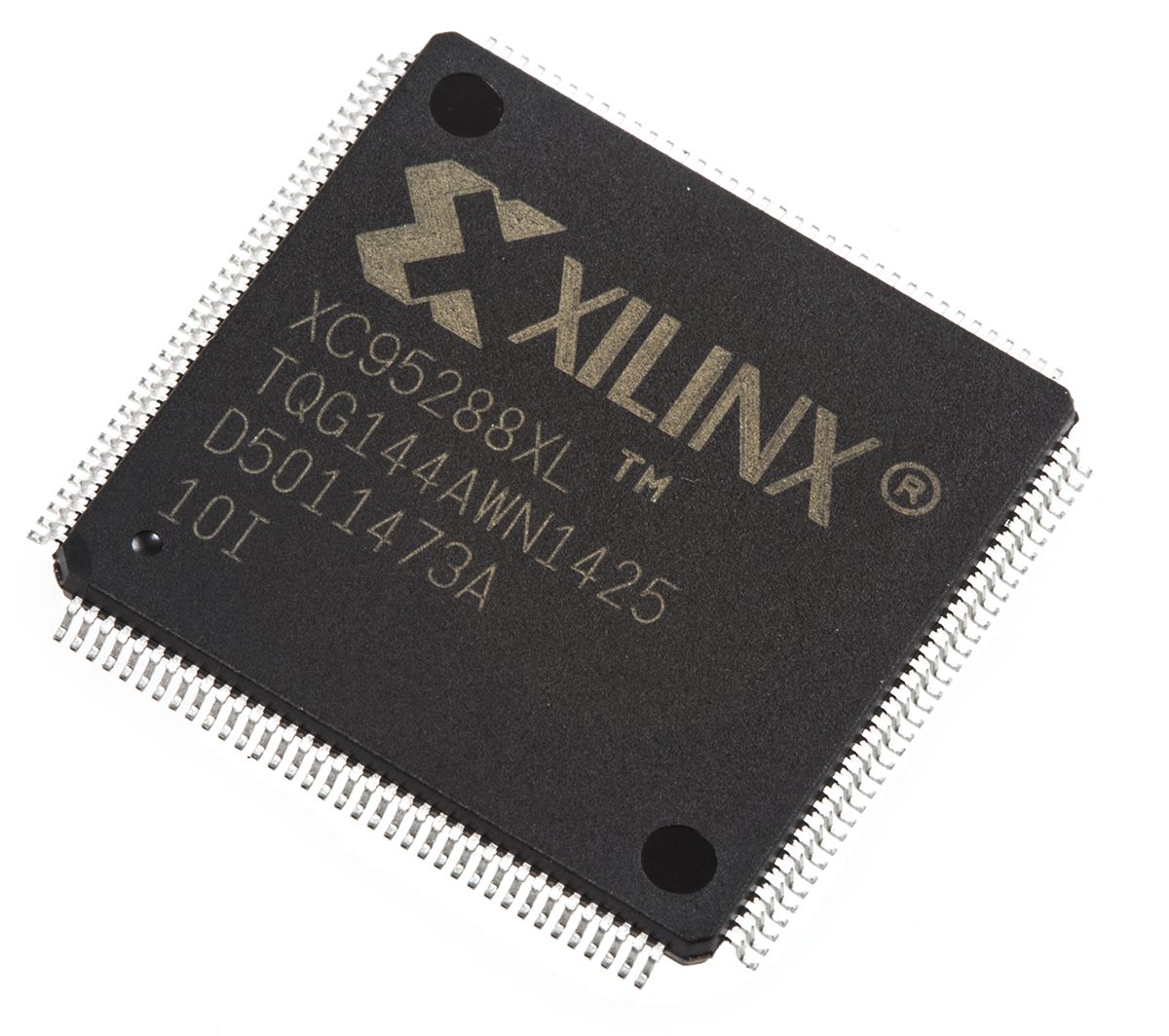 Xilinx XC95288XL-10TQG144I, CPLD XC9500XL Flash 288 Cells, 117 I/O, 16 Labs, ISP, 144-Pin TQFP