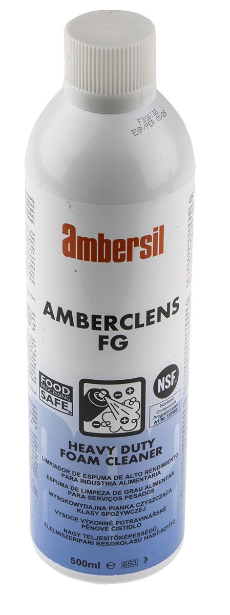 Ambersil Amberclens FG,Food Safe Multi Purpose Foam Cleaner 500 ml Aerosol