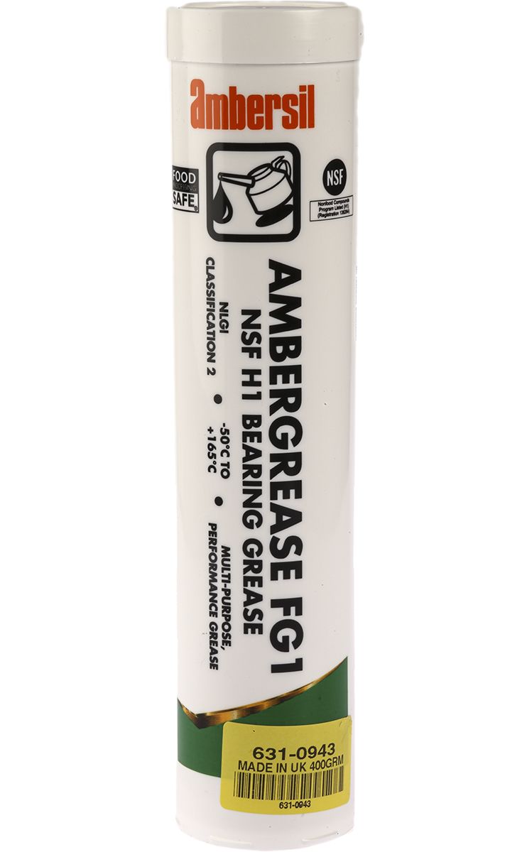 Ambersil Polyalphaolefin Grease 400 g Ambergrease FG1 Cartridge,Food Safe